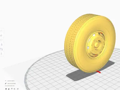  Rugged Truck Tire - High Performance 3D Printable Model 3D print model