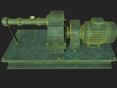 Rubber Extruder Low-poly 3D model
