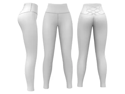 Yoga Pants Low-poly 3D model