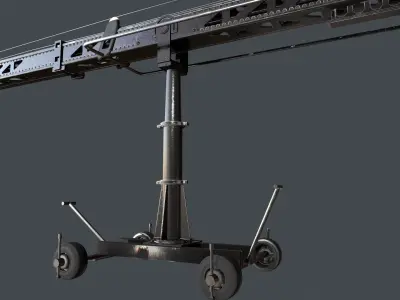Techno Crane 50 Low-poly 3D model