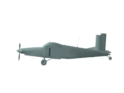 Pilatus PC-6 Porter 3D model purchase
