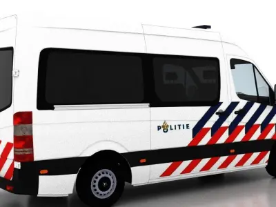 Mercedes Benz Sprinter L2H2 2009 Netherlands Police Passenger 3D model