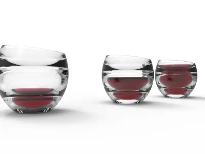 Glass wine  3D model