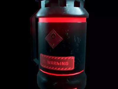 Incendiary Grenade Low-poly 3D model