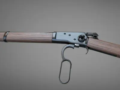 Winchester 1892  Low-poly 3D model