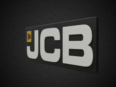 jcb logo 3D model by 3dlogoman