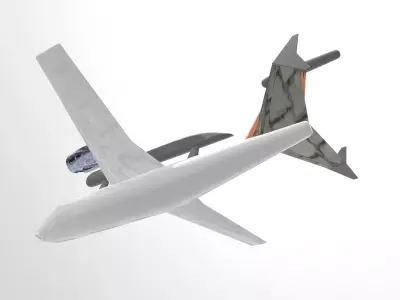 Fictional ELINT aircraft An-71 Inspired series 3D model