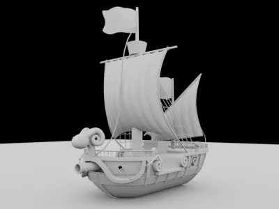 Going merry Low-poly 3D model
