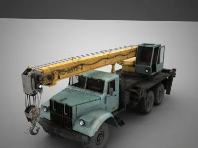 crane KrAZ 3D model