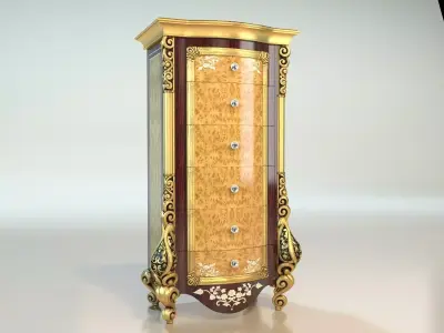 filing cabinets 3D model 3D model