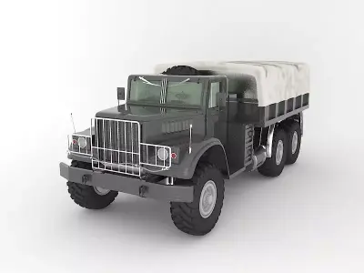 truck military Low-poly 3D model