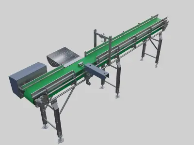 Modular conveyor 3D model purchase