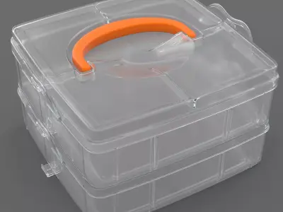 Plastic box 3D model get
