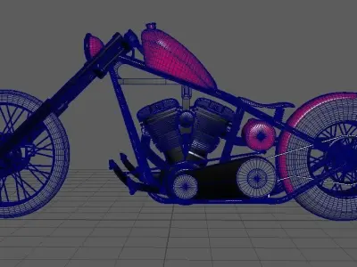 Harlay Motorcycle 3D model
