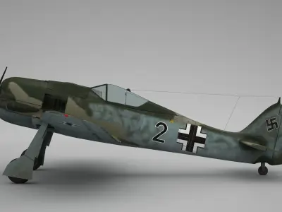 Focke Wulf FW 190 3D model buy