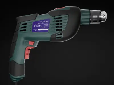 Drill electric 3D model
