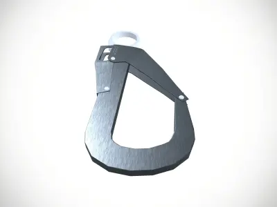 Harness Hook Low-poly 3D model