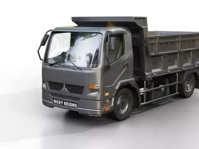 Mitsubishi Fuso Fighter Dump Truck 3D model