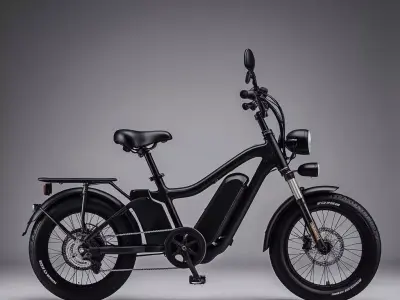 Rugged Electric Bicycle Low-poly 3D model