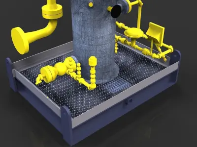 Gas scrubber 604 Free 3D model