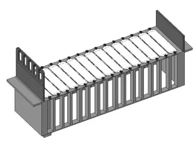 MODULO FIBRA OPTICA HUAWEI 3D model