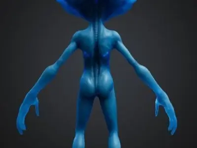 Bleu alien 3D model