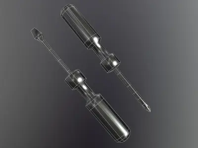 ScrewDriver GameReady Low-poly 3D model