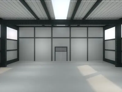 Warehouse Interior 3D model purchase