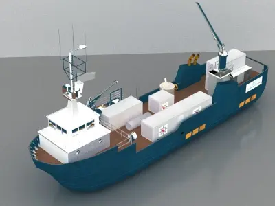 Container Ship 3D model by laseronicsart