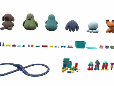 Cartoon toys pack vol 3 3D model