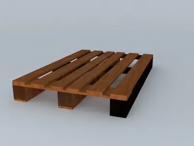 Europalia wooden pallet Free 3D model