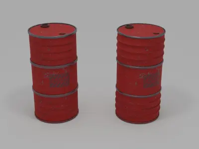 Barrel  Low-poly 3D model