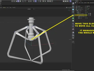 Metal Claw 31 with RIG 3D model