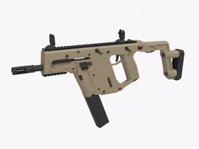 Kriss vector Low-poly Low-poly 3D model
