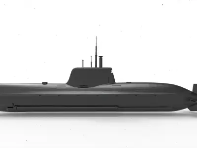 Submarine Type 214 3D model