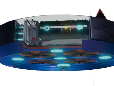 Drone sci-fi spaceship 3D model