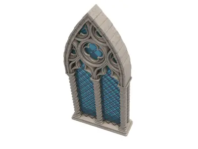 Gothic Window 3D model shop