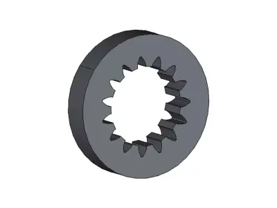 Internal Involute Gear Low-poly 3D model