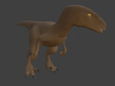 JP Velociraptor By BluRaptorMsv Free low-poly 3D model