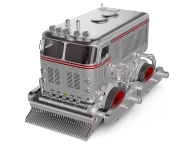 Ice Resurfacing Machine 3D model buy