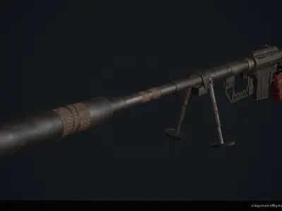 Sniper M200 Free low-poly 3D model