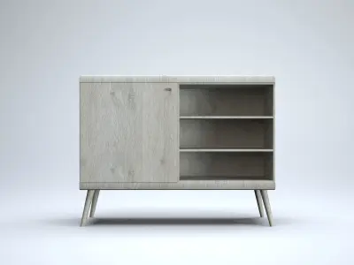 Modern Cabinet Low-poly 3D model