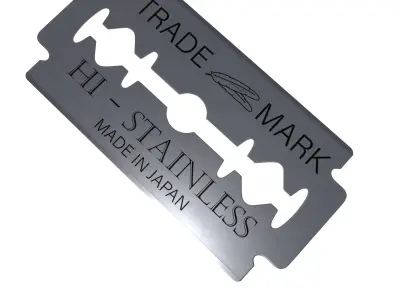 blade-Cutter trade mark razor blade Low-poly 3D model