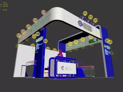 Exhibition - Area -3DMAX2009-2 3D model