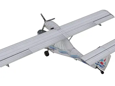 Aeroprakt A-24 Viking Low-poly 3D model