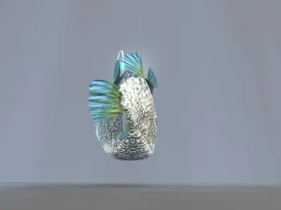 peixe lanterna 3D model