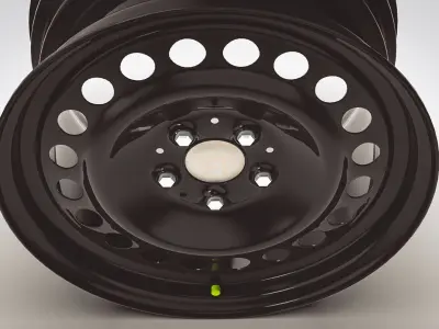 Car Steel Rim 3D model