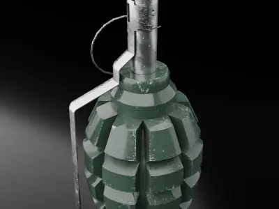Grenade F1  Free low-poly 3D model
