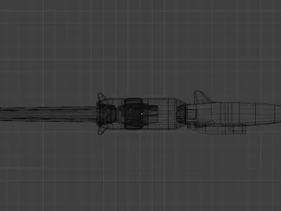 Hypersonic missile 3D model