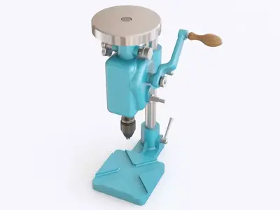 Hand drill 07 3D model